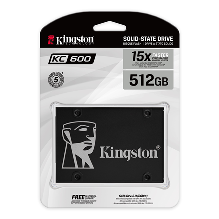 Kingston KC600 512 GB Format накопичувачu SSD 2,5