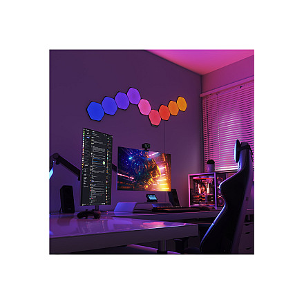 Nanoleaf Shapes Чорний Стартовий набір Шестикутники (9 панелей) Nanoleaf - 7