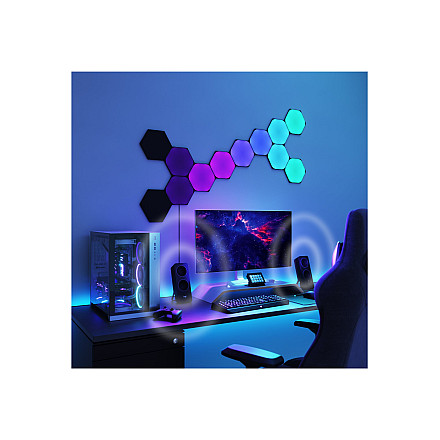 Nanoleaf Shapes Чорний Стартовий набір Шестикутники (9 панелей) Nanoleaf - 8
