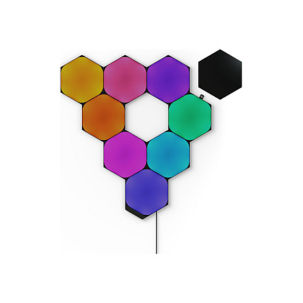 Nanoleaf Shapes Чорний Стартовий набір Шестикутники (9 панелей) Nanoleaf - 2