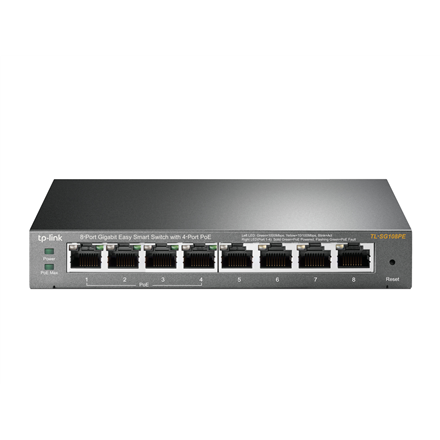 TP-LINK Розумний комутатор TL-SG108PE Web Managed - 1