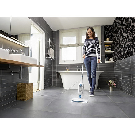 BLACK & DECKER | Steam mop | FSMH13E10-QS | Power 1300 W | Water tank capacity 0.38 L | White/Blue - 5