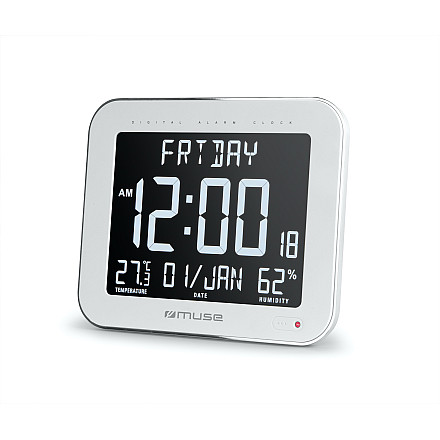 Muse | Wall Clock with Alarm Function | M-090 WMC | White - 1