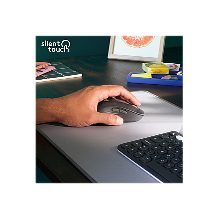 Logitech Signature M650 L Left Wireless Mouse, RF Wireless + Bluetooth, 2000 DPI, Graphite | Logitech - 7