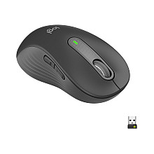 Logitech Signature M650 L Left Wireless Mouse, RF Wireless + Bluetooth, 2000 DPI, Graphite | Logitech