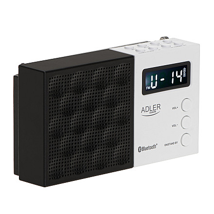 Adler | Digital Radio - PLL AM/FM | AD 1908 | Alarm function | White/Black - 3