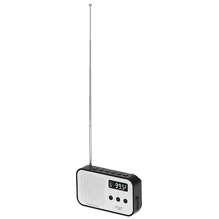 Adler | Digital radio PLL AM/FM | AD 1907 | Alarm function | White/Black - 5