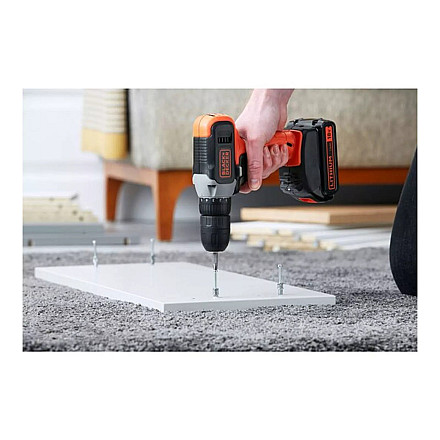 BLACK & DECKER | Cordless Drill Driver | BCD001C2-QW | 18 V | 2x1.5 Ah | Lithium - 6