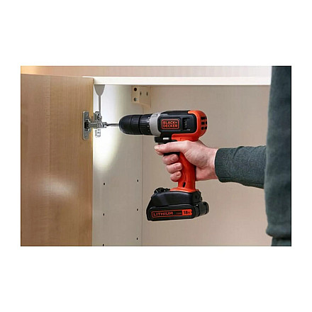 BLACK & DECKER | Cordless Drill Driver | BCD001C2-QW | 18 V | 2x1.5 Ah | Lithium - 3