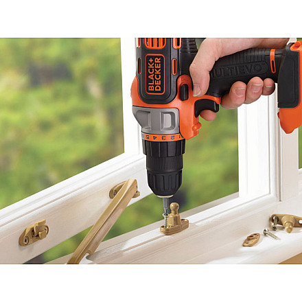 BLACK & DECKER Cordless Multievo Drill Driver MT218K-QW 18 V - 4