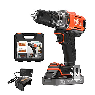 BLACK & DECKER Cordless Drill Driver BCD383D1XK-QW 18 V