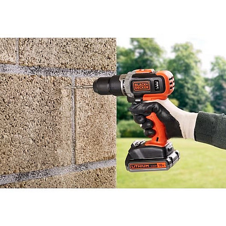 BLACK & DECKER Cordless Drill/Driver with 2.0 Ah/4.0 Ah Battery - 3