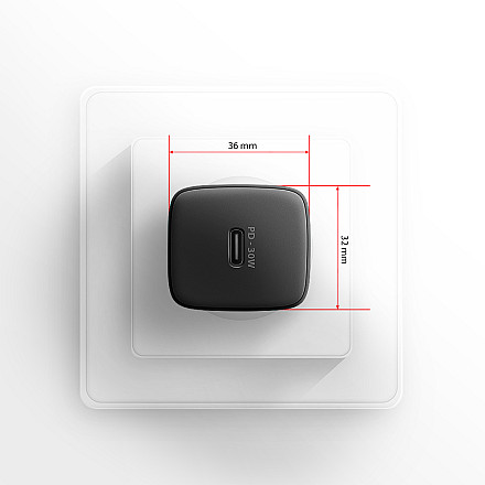 AXAGON Sil wallcharger 1x port USB-C, PD3.0/PPS/QC4+/SFC/AFC/Apple, 30W | ACU-PD30 - 5