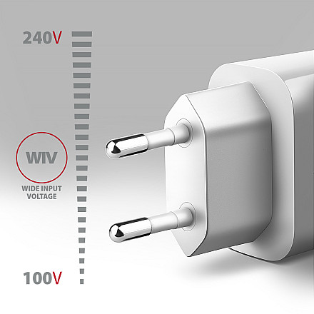 AXAGON Wallcharger 1x port USB-A, QC3.0/AFC/FCP/Apple, 18W | ACU-QC18W - 3