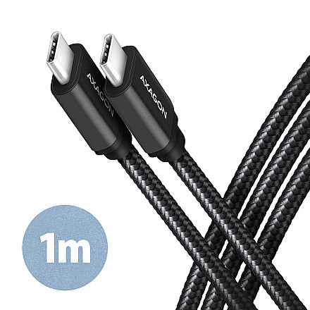 AXAGON Data and charging USB 3.2 Gen 1 cable, 1 m | BUCM3-CM10AB | USB Type C - USB Type C - 1