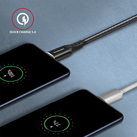 AXAGON Data and charging USB 2.0 cable, 1 m | BUCM-AM10AB | USB-C to USB-A - 5