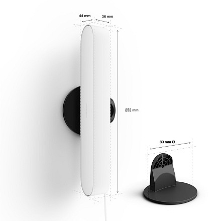 Philips Hue Play WCA Lightbar Base, White|42 W|2000-6500 Hue White Colour Ambiance - 4