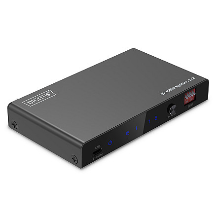 Digitus 8K HDMI Splitter, 1x2 | DS-55339 | Black - 1
