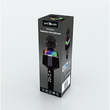 Gembird Wireless Karaoke Microphone | MICBT-01-BK | 3.5mm, Bluetooth | Black - 7
