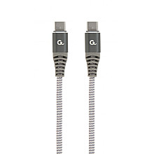 Cablexpert 100 W Type-C Power Delivery (PD) premium charging and data cable, 1.5 m | CC-USB2B-CMCM100-1.5M