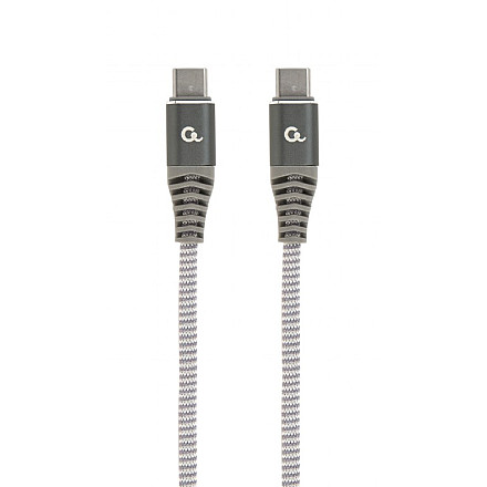 Cablexpert 100 W Type-C Power Delivery (PD) premium charging and data cable, 1.5 m | CC-USB2B-CMCM100-1.5M - 1