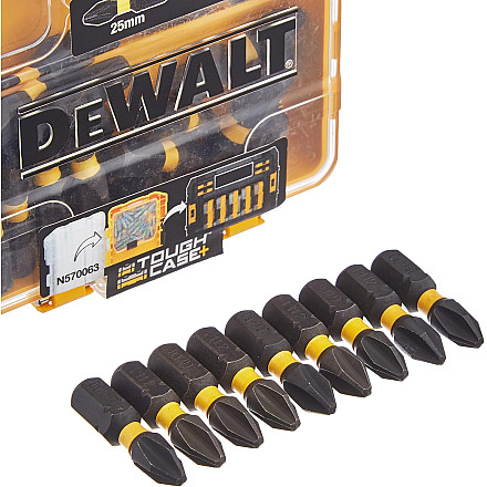 DEWALT DT70555T-QZ Extreme FLEXTORQ 25pc Set PH2 25mm in Small Bulk Storage Case - 3