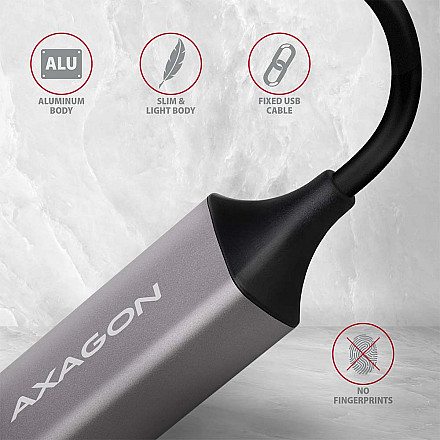 AXAGON ADE-TRC Compact aluminum USB-C 3.2 Gen 1 Gigabit Ethernet 10/100/1000Mbit adapter with automatic installation - 4