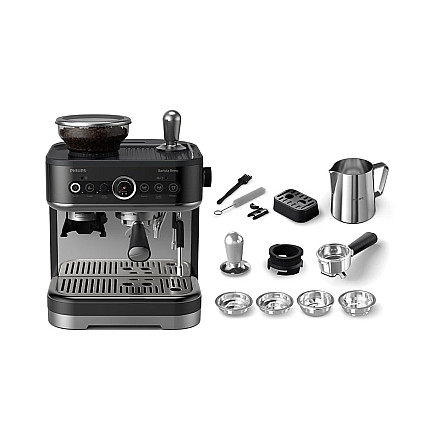 Philips | Espresso Machine | PSA3218/10 Barista Brew | Pump pressure 15 bar | Built-in milk frother | Semi-automatic | 1350 W | Black - 4