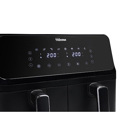 Tristar Double Basket Airfryer | FR-9026 | Power 2700 W | Capacity 8 L | Black - 2