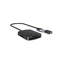 Raidsonic 4-in-1 Card Reader with USB 3.2 Gen 1 Type-A + Type-C | IB-CR302-CU3