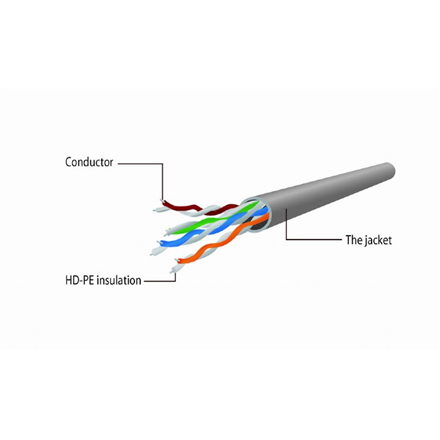 Cablexpert CAT 5e Кабель krosowy Чоловічий - 2