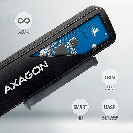AXAGON USB-C 5Gbps - SATA 6G, 2.5" SSD/HDD SLIM Adapter | ADSA-FP2C - 5