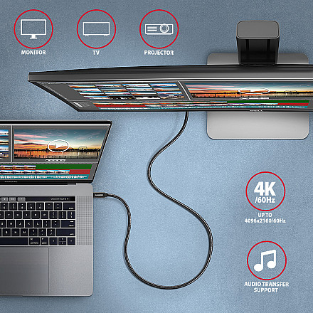 AXAGON SPEED + USB-C, USB 20Gbps Cable, 0.5 m | BUCM32-CM05AB | USB Type-C to USB Type-C - 7