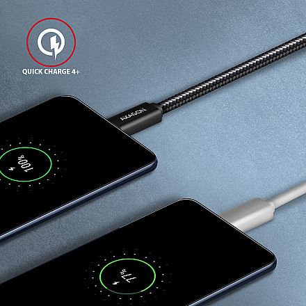 AXAGON SPEED + USB-C, USB 20Gbps Cable, 0.5 m | BUCM32-CM05AB | USB Type-C to USB Type-C - 5