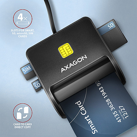AXAGON Compact desktop USB contact Smart - 3