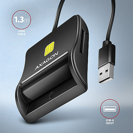 AXAGON Compact desktop USB contact Smart - 5