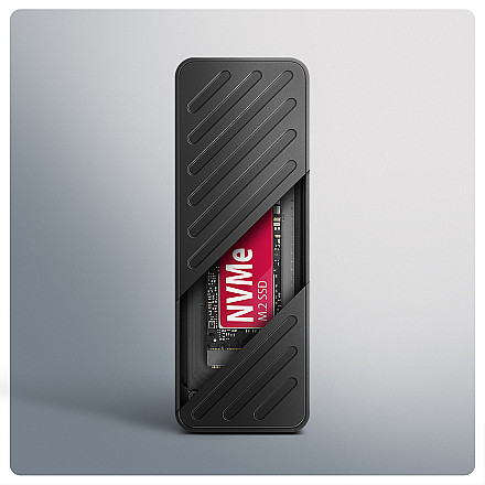 AXAGON USB-C 20Gbps - M.2 NVMe SSD ARMORED Box | EEM2-20G - 4
