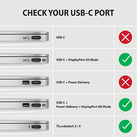 AXAGON Active cable | USB-C to DisplayPort | 1.8 m - 7