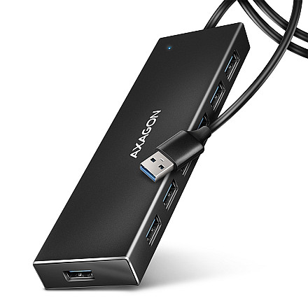 AXAGON SuperSpeed USB-A FLAT Hub | HUE-F7A - 1