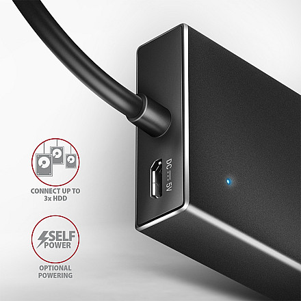 AXAGON SuperSpeed USB-A FLAT Hub | HUE-F7A - 5