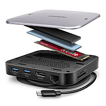 AXAGON USB-C 10Gbps UFO 9in1 Hub | HMC-UFO