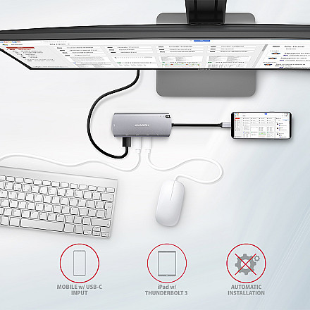 AXAGON SuperSpeed USB-C Combo 6in1 Hub | HMC-6M2 - 7