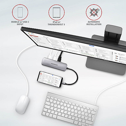 AXAGON SuperSpeed USB-C COMBO 5in1 Hub | HMC-5 - 6