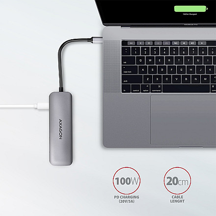 AXAGON SuperSpeed USB-C COMBO 5in1 Hub | HMC-5 - 5