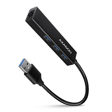 AXAGON SuperSpeed USB-A Hub and Gigabit LAN | HMA-GL3A - 1