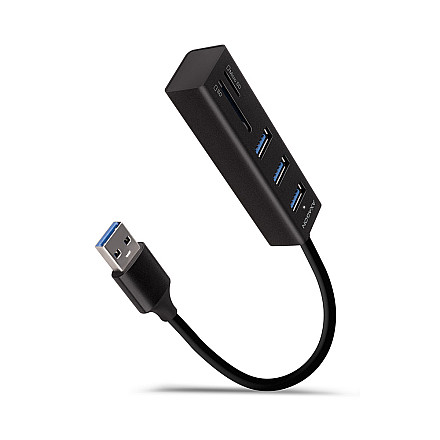 AXAGON SuperSpeed USB-A Hub and Card Reader | HMA-CR3A - 1