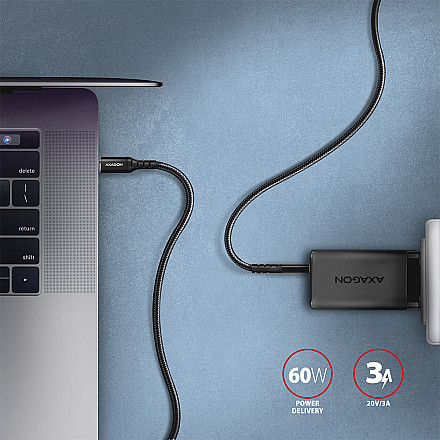 AXAGON Data and charging cable, 2 m | BUCM-CM20AB | USB Type C to USB Type C - 5