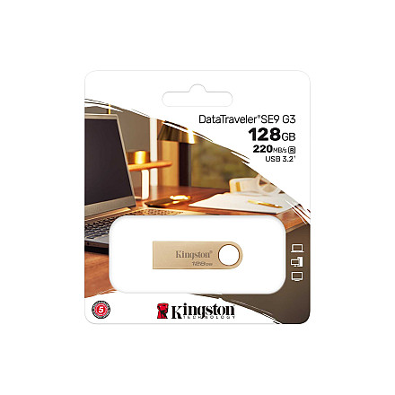 Kingston DataTraveler SE9 G3 | 128 GB | USB 3.2 | Gold - 2