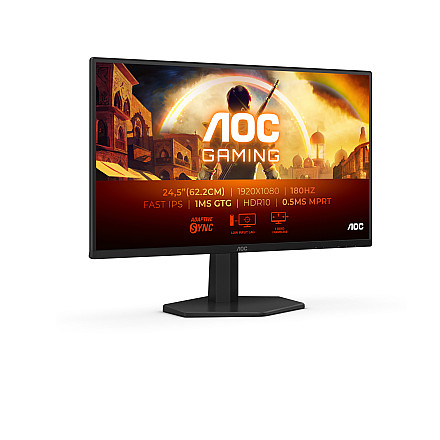 AOC 25G42E | 25 " | IPS | FHD | 16:9 | 180 Hz | 1 ms | 1920 x 1080 pixels | 300 cd/m² | HDMI ports quantity 1 | Black - 3