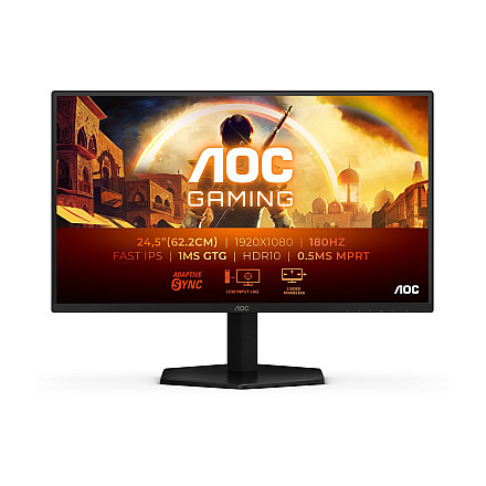 AOC 25G42E | 25 " | IPS | FHD | 16:9 | 180 Hz | 1 ms | 1920 x 1080 pixels | 300 cd/m² | HDMI ports quantity 1 | Black - 6